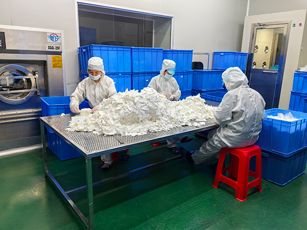 无尘布清洗打包车间